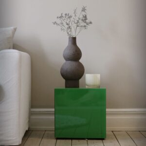 Pastill – Pop kub i färgat glas 35×35 cm – Grön – Småbord – Från Homeroom