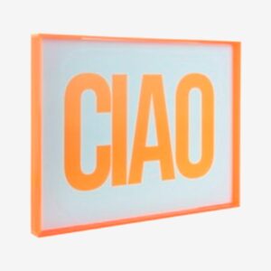 Present Time – Väggkonst Ciao Large – Orange – Posters – Från Homeroom