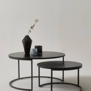 REDMOND soffbord 2 delar Svart askfaner