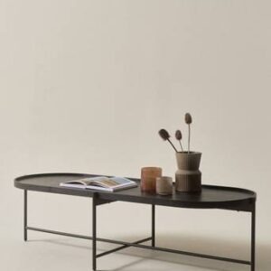 RENO soffbord 60x160cm Svart ekfaner