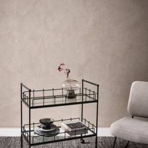 ROSKILDE serveringsvagn Svart