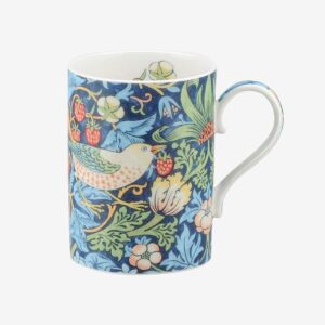 Royal Worcester – Mugg Morris & Co Strawberry Thief Indigo Mineral 35 cl – Flerfärgad – Koppar & muggar – Från Homeroom
