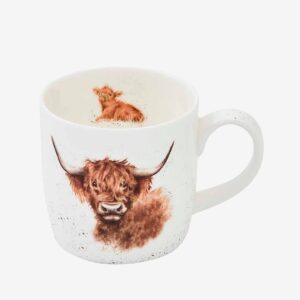 Royal Worcester – Mugg Wrendale Designs Highland Coo 31 cl – Flerfärgad – Koppar & muggar – Från Homeroom