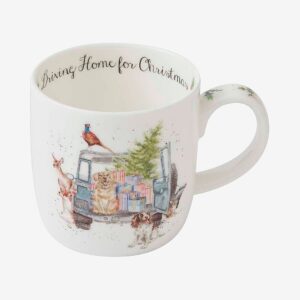 Royal Worcester – Mugg Wrendale Driving Home For Christmas – Flerfärgad – Koppar & muggar – Från Homeroom