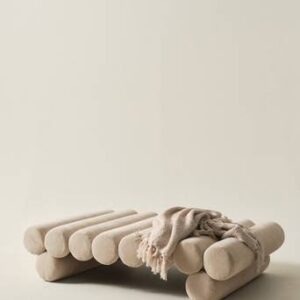 SIMONETTA sittpuff 77×122 cm Sandbeige