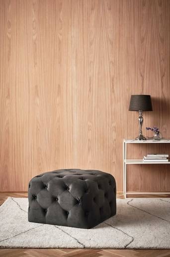 SKENE sittpuff 60×60 cm Mörkgrå