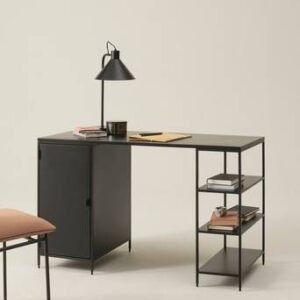 SOLOM skrivbord 55×120 cm Matt svart