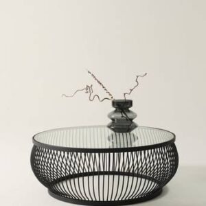 SUFFON soffbord ø 94 cm Svart