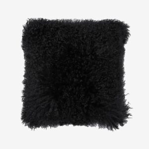 Skinnwille – Kuddfodral fårskinn Shansi – Svart – Prydnadskuddar & kuddfodral – Från Homeroom