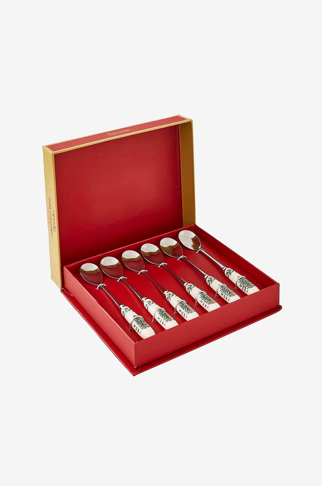 Spode – Dessertsked Christmas Tree 15 cm 6-pack – Vit – Bestick – Från Homeroom