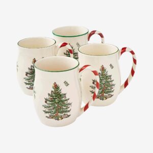 Spode – Mugg Christmas Tree 40 cl 4-pack – Vit – Koppar & muggar – Från Homeroom