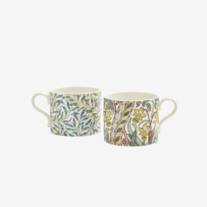 Spode – Mugg Morris & Co Daffodil & Willow Bough 2-pack – Flerfärgad – Koppar & muggar – Från Homeroom