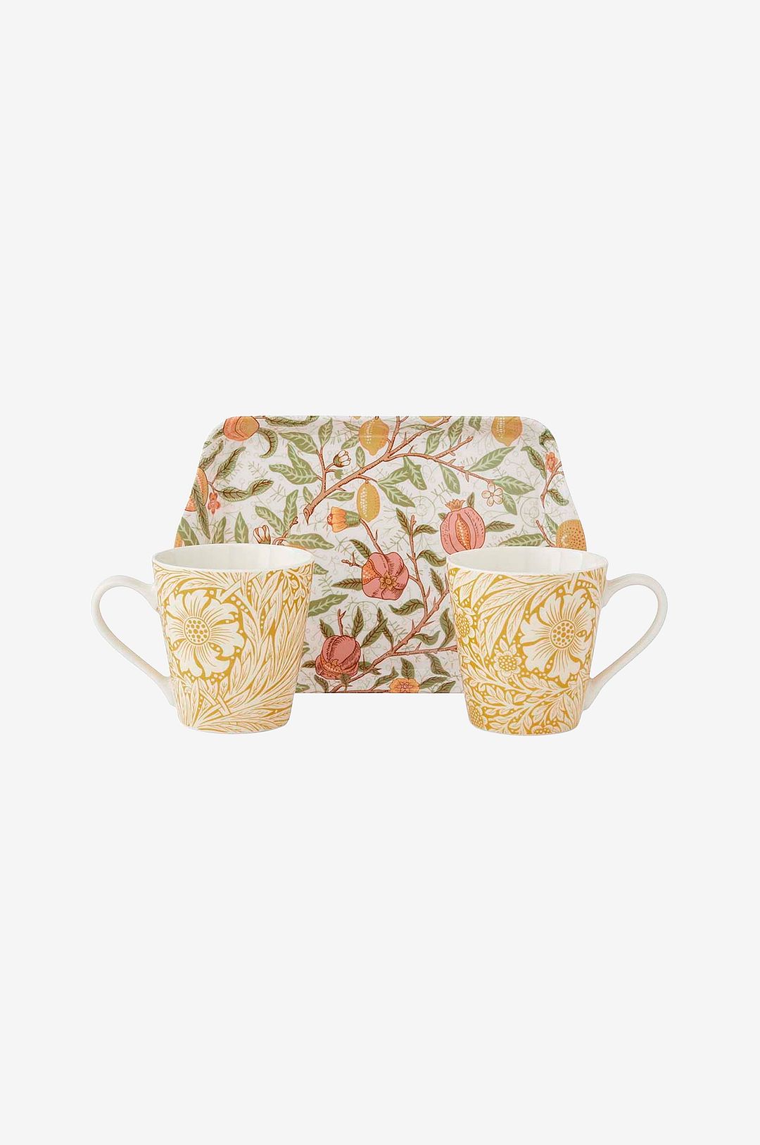 Spode – Mugg- och bricka-set Morris & Co Fruits & Marigold – Flerfärgad – Koppar & muggar – Från Homeroom