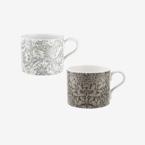 Spode – Muggset Pure Morris Bachelors & Acorn 2-pack 0,34L – Grå – Koppar & muggar – Från Homeroom