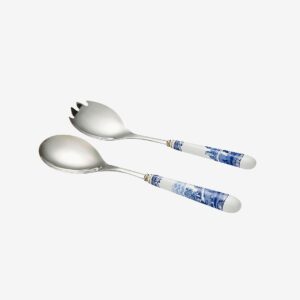Spode – Salladsbestick Blue Italian 2 st 25 cm – Blå – Bestick – Från Homeroom