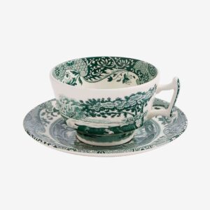 Spode – Teacup & Saucer Heritage Green Italian – Grön – Koppar & muggar – Från Homeroom