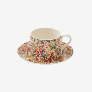 Spode – Tekopp med fat Morris & Co Golden Lily – Flerfärgad – Koppar & muggar – Från Homeroom