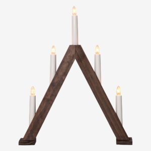 Star Trading – Ljusstake Albo liten 41cm – Brun – Adventsljusstakar – Från Homeroom