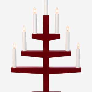 Star Trading – Ljusstake Trapp 7 – Röd – Adventsljusstakar – Från Homeroom