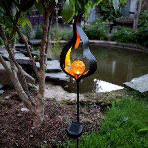 Star Trading – SolFlammaPinneAmber – Svart – Solcellslampor – Från Homeroom