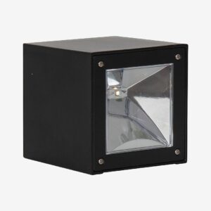 Star Trading – Solcells vägglykta Wally Cube – Svart – Solcellslampor – Från Homeroom