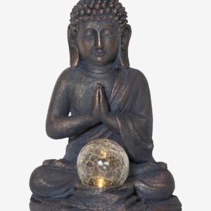 Star Trading – Solcellsdekoration Buddha – Grå – Solcellslampor – Från Homeroom