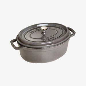 Staub – Gryta La Cocotte oval 31 cm, 5,5 l – Grå – Grytor & kastruller – Från Homeroom