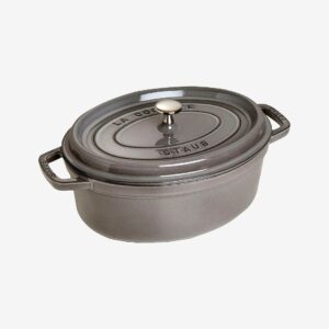 Staub – Gryta La Cocotte oval 33 cm, 6,7 l – Grå – Grytor & kastruller – Från Homeroom