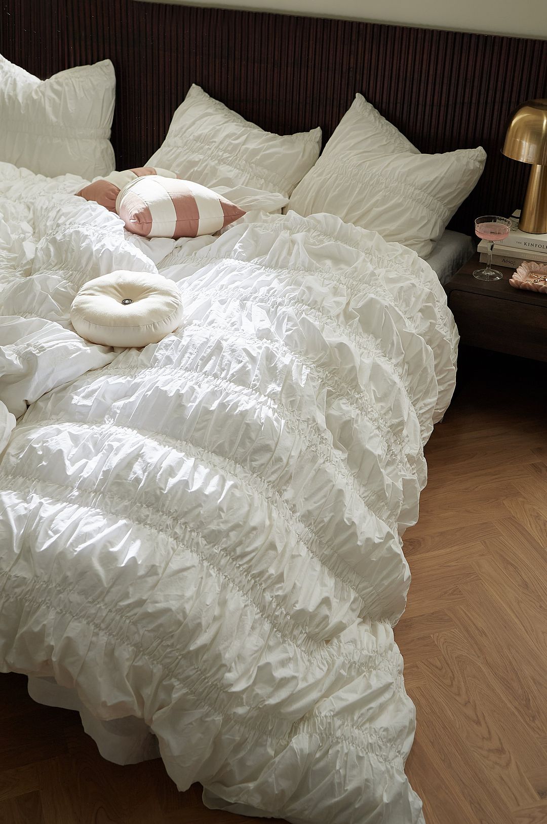 Staycation – Påslakanset Loosed i bomullspercale – Vit – Påslakanset – Från Homeroom