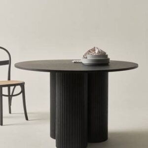 TAVIRA matbord ø 120cm Svart