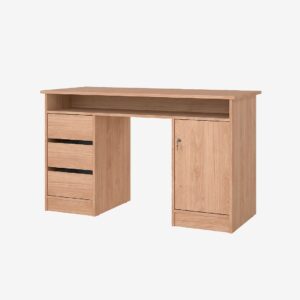 Tvilum – Function Plus Desk 1 dörr + 3 lådor – Brun – Skrivbord – Från Homeroom
