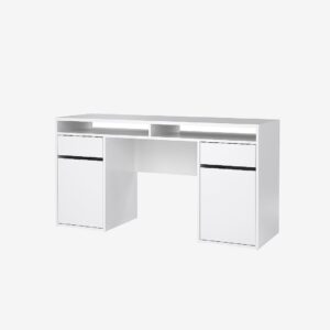 Tvilum – Function Plus Desk 2 dörrar + 2 lådor – Vit – Skrivbord – Från Homeroom