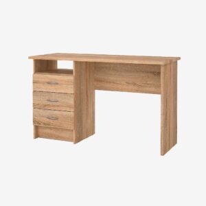 Tvilum – Function Plus Desk 3 lådor rundat handtag – Brun – Skrivbord – Från Homeroom
