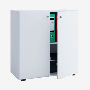 VCM – Kontorsskåp Lona L med gångjärnsdörrar – Vit – Skåp – Från Homeroom