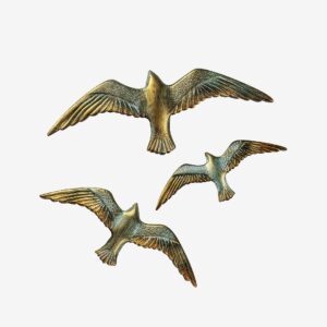 Wallity – Väggdekor Edith (3 st.) – Guld – Posters & tavlor – Från Homeroom