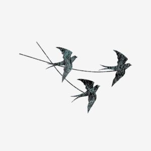 Wallity – Väggdekor av metall Rosemarie – Svart – Posters & tavlor – Från Homeroom