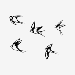 Wallity – Väggdekor av metall Torres (5 st.) – Svart – Posters & tavlor – Från Homeroom