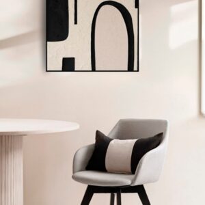 Zelected by Houze – Inramad Canvas Abstract Therapy – Beige – Tavlor – Från Homeroom