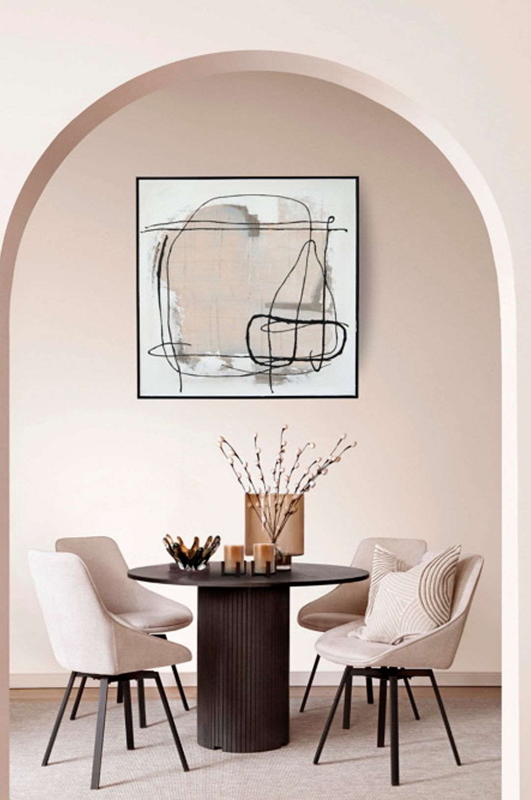 Zelected by Houze – Inramad Canvas Moho Mud – Svart – Tavlor – Från Homeroom