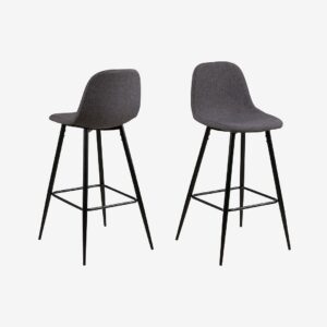 AC Design Furniture – Barstol Ada 2-pack, 73 cm – Grå – Barstolar & pallar – Från Homeroom