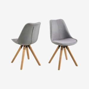 AC Design Furniture – Dima matstol 2-pack – Grå – Stolar – Från Homeroom