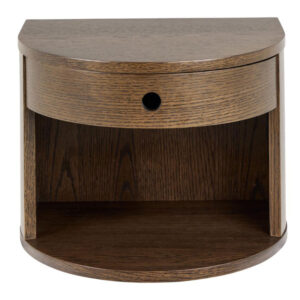 ALV Sängbord Vägghängt Mörkbrun