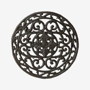 Affari of Sweden – Bordstablet Rund Frej H 2 cm – Svart – Löpare & tabletter – Från Homeroom