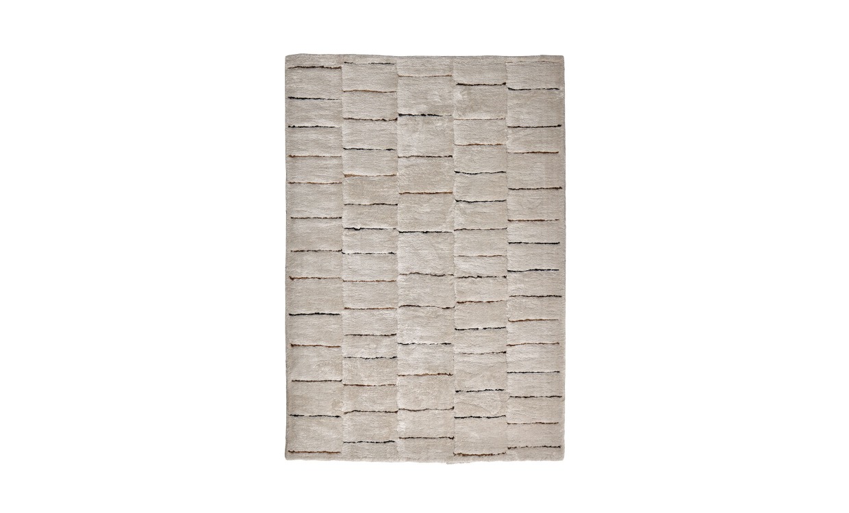 BELMONT Ryamatta 160×230 Beige/Vit