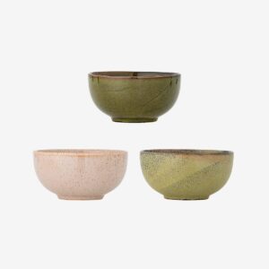Bloomingville – Addison Skål, set om 3 – Grön – Skålar – Från Homeroom