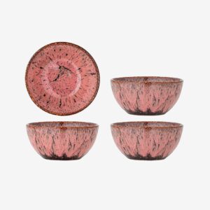 Bloomingville – Rayen Skål, set om 4 – Rosa – Skålar – Från Homeroom