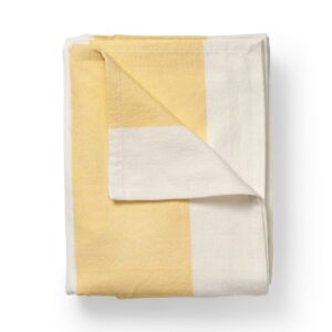 Bordsduk Summer Stripe 240x140cm Bomull Gul