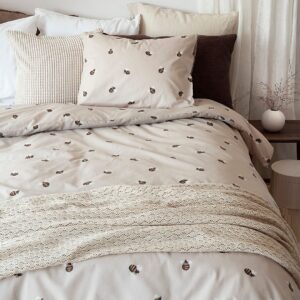 Borganäs of Sweden – 2-Dels Set Humla – Beige – Påslakanset – Från Homeroom