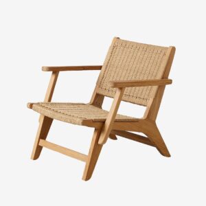 Cinas – Eya Loungestol teak Paperloom – Brun – Loungemöbler – Från Homeroom