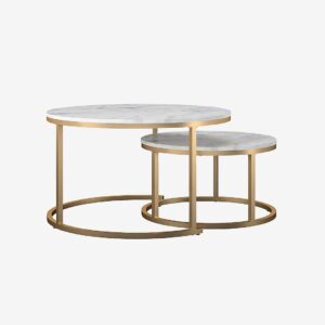 CosmoLiving by Cosmopolitan – Soffbord Satsbord soffbord Amelia – Vit – Soffbord – Från Homeroom